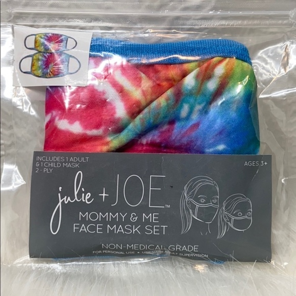 Julie + JOE Mommy & Me Tie Dye Face Mask 2 PC Set